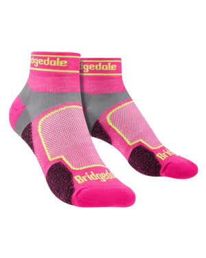 Bridgedale - Dames Hardlopen Ultralight Sport Lage Sokken - Roze