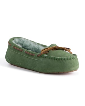 Aus Wooli Australia Womens Stylish Sheepskin Lace Moccasin