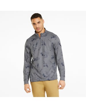 PUMA Mens CLOUDSPUN Lowlands Quarter-Zip Golf Sweatshirt
