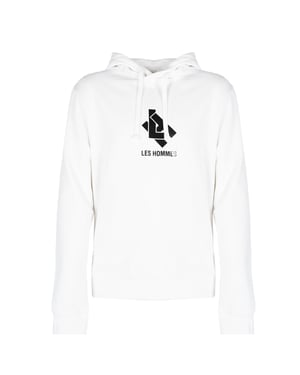 Les Hommes Sweatshirt Hoodie LH Herr Vit