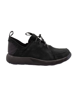 Timberland Flyroam Wedge Zwart Leer Laag Lace Up Junioren Trainers A1J5M