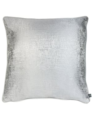Cinder Metallic Jacquard Cushion