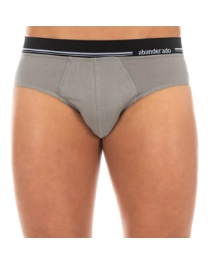 Men's anatomical front breathable fabric brief A077H