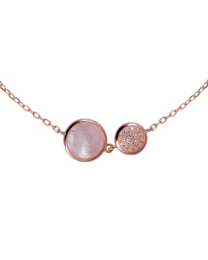 Orphelia 'Anijs' Dames 925 Sterling Zilveren Armband - Roze ZA-7431