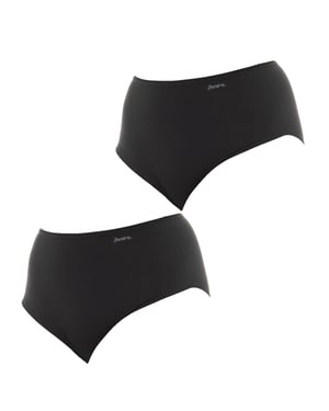 2er-Pack Höschen mit hoher Taille und elastischem, atmungsaktivem Stoff 1031893 für Damen