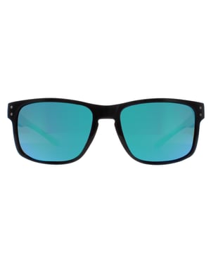 Atum Rectangle Mens Shiny Black Green Mirror Waterhouse