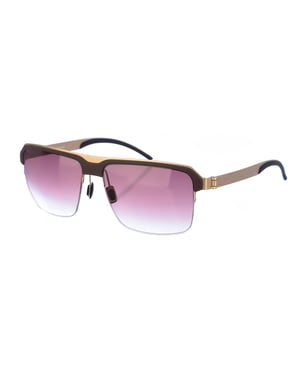Rectangular metal sunglasses M1049 men
