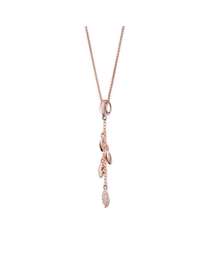 Orphelia 'Loana' Dames 925 Sterling Zilveren Ketting met Hanger - Roze ZH-7505/RG
