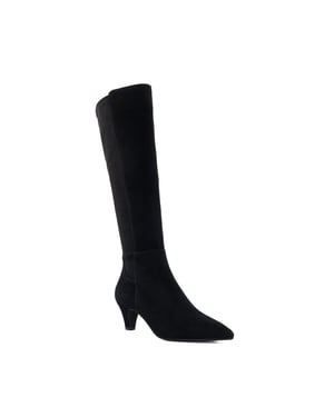 Dune Ladies Sera - Low Suede Knee-High Boots