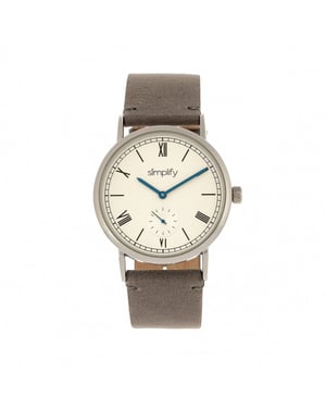 Vereenvoudig het 5100 horloge met leren band