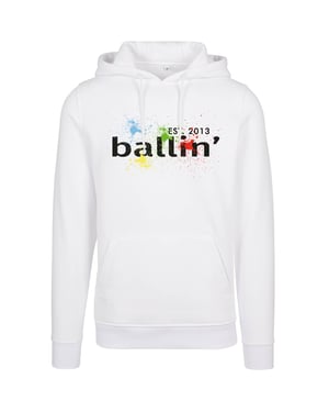 Ballin Est. 2013 Luvtröjor Paint Splatter Luvtröja Vit