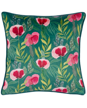 Wylder Nature House of Bloom Poppy Feather Filled Cushion