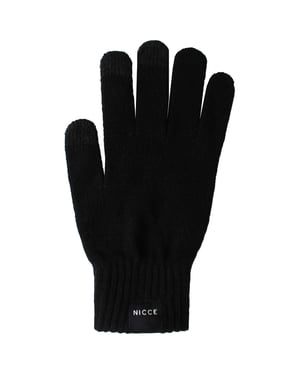 Nicce Karlo Mens Black Gloves