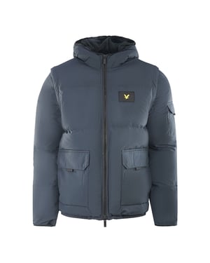Lyle & Scott 2 in 1 Ripstop Navy Blue Puffer Jacket