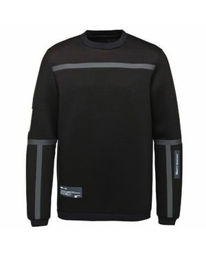 Puma x UEG Long Sleeve Crew Neck Black Grey Mens Sweaters 571717 BLACK