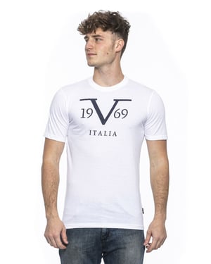 19V69 Italia Mens T-Shirt White Rayan White