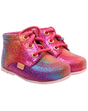 Kickers Hi B Ankle Kids Pink Boots
