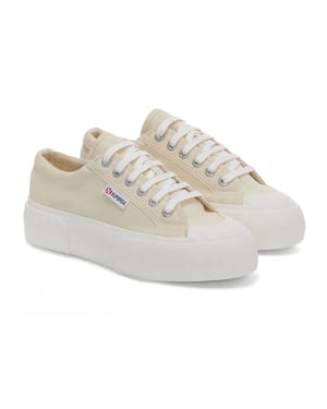 Superga Womens/Ladies 2631 Stripe Platform Trainers (Beige Light Eggshell/Avorio)
