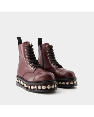 Aj1287 stövlar - Toga Pulla - Läder - Bordeaux