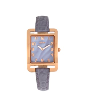 Bertha Marisol Zwitsers MOP horloge met leren band
