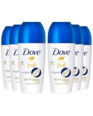 Dove Roll On Deo Go Fresh Original 72H Lasting Women's Anti-Perspirant 50ml, 6pk