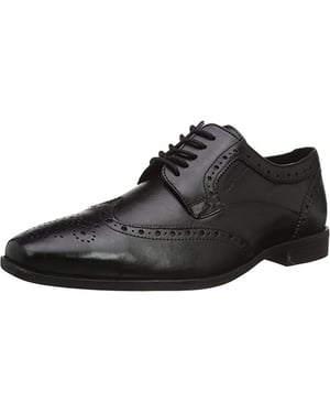 Hush Puppies Boys Elliot Leather Brogues (Black)