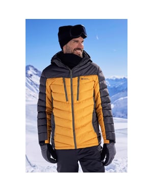 Mountain Warehouse Vulcan III skidjacka för herrar (senap)