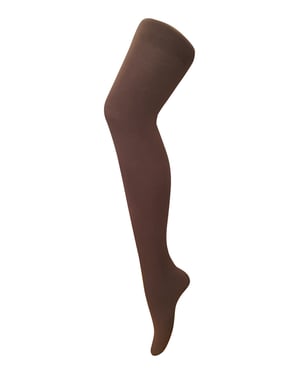 Dames 80 denier ondoorzichtige effen gekleurde panty's - Bruin