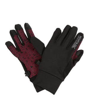 Regatta Lichtgewicht kinderhandschoenen Grippy II (Zwart/Roze toverdrank)