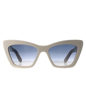 Salvatore Ferragamo SF1081SE 103 ivoorblauwe zonnebril met kleurverloop