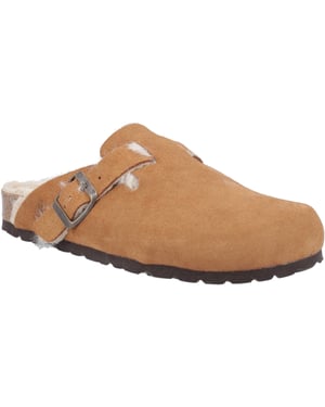 Hush Puppies Jade Leather Women's Tan Slippers