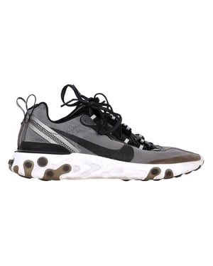 Nike React Element 87 Sneakers in Anthracite Black Synthetic