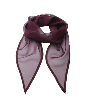 Premier Uniseks sjaal van chiffon in kleuren voor volwassenen (Aubergine)