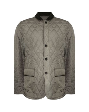 Hackett London Vadderad Quiltad Blazer Sand för herrar