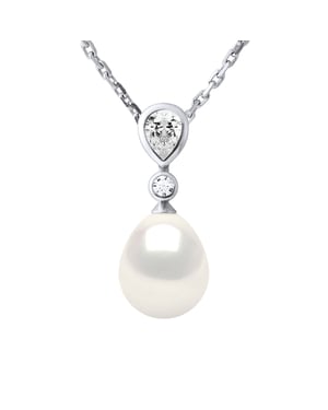 Halsketting Sieraden - Echte Gecultiveerde Zoetwaterparel Parel 8-9 mm