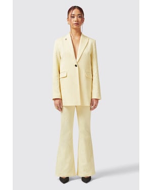 Fiore Slim Fit Yellow Jacket