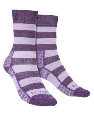 Bridgedale - Dames Wandel Lichte Merino Sokken - Lilac / Paars