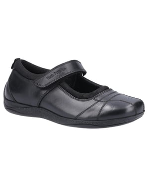 Hush Puppies Girls Clara Leather School Shoes (Black)