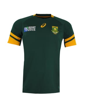 Asics South Africa Rugby SB Home Fan Mens Green T-Shirt