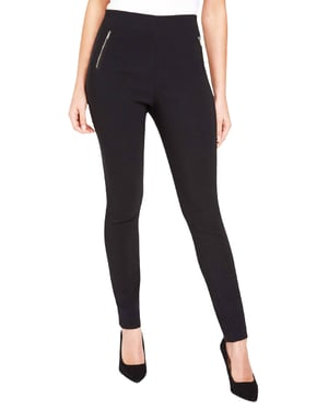 Zip Detail Stretch Trouser