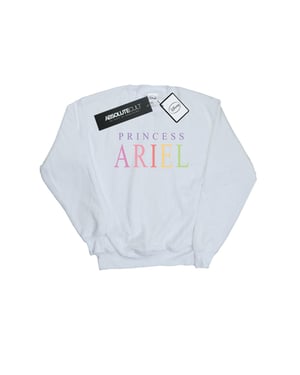 Disney Meisjes De Kleine Zeemeermin Ariël Grafisch Sweatshirt (Wit)