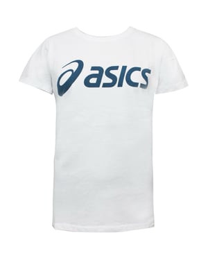Asics Logo Heren Wit T-Shirt