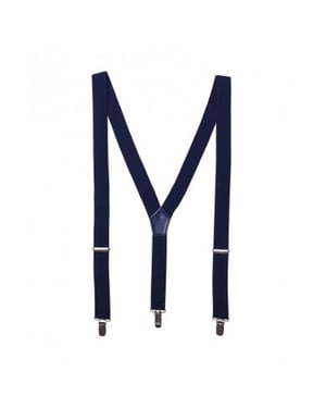Premier Mens Clip On Braces (Navy)