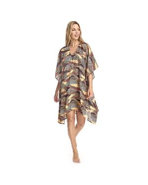 V-hals kaftan W230595 vrouw
