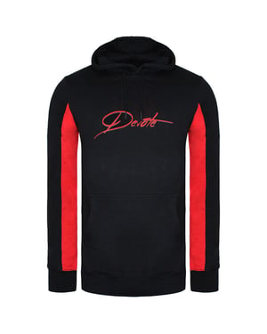 Devote London Irivin Mens Black/Red Hoodie