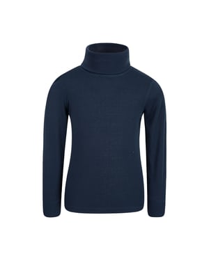Mountain Warehouse Kinder-/kids Talus Roll Neck Top met lange mouwen (Marine)