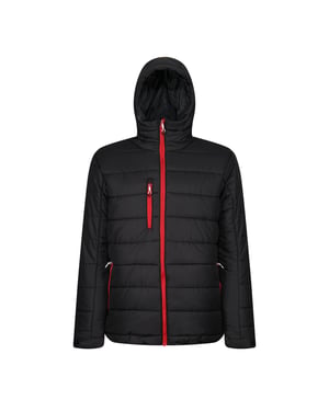 Regatta Mens Navigate Thermal Padded Jacket (Black/Classic Red)