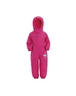 Regatta Great Outdoors Childrens Toddlers Puddle IV Waterproof Rainsuit (Jem)