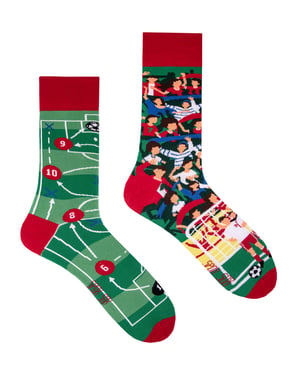 SPOX SOX - Mens & Ladies Mismatched Novelty Odd Socks - Football