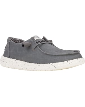HEYDUDE Wendy Canvas 100% Bomull Dam, Mörkgrå Loafers
